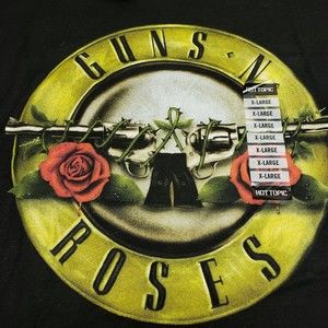 *NWT*Guns N Roses - Bullet Logo HOT TOPIC T-Shirt Size XL